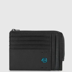 Porte-monnaie zippé avec porte-cartes de crédit