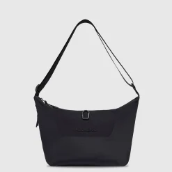 Sac à bandoulière rond moyen en tissu