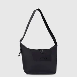 Sac à bandoulière rond moyen en tissu