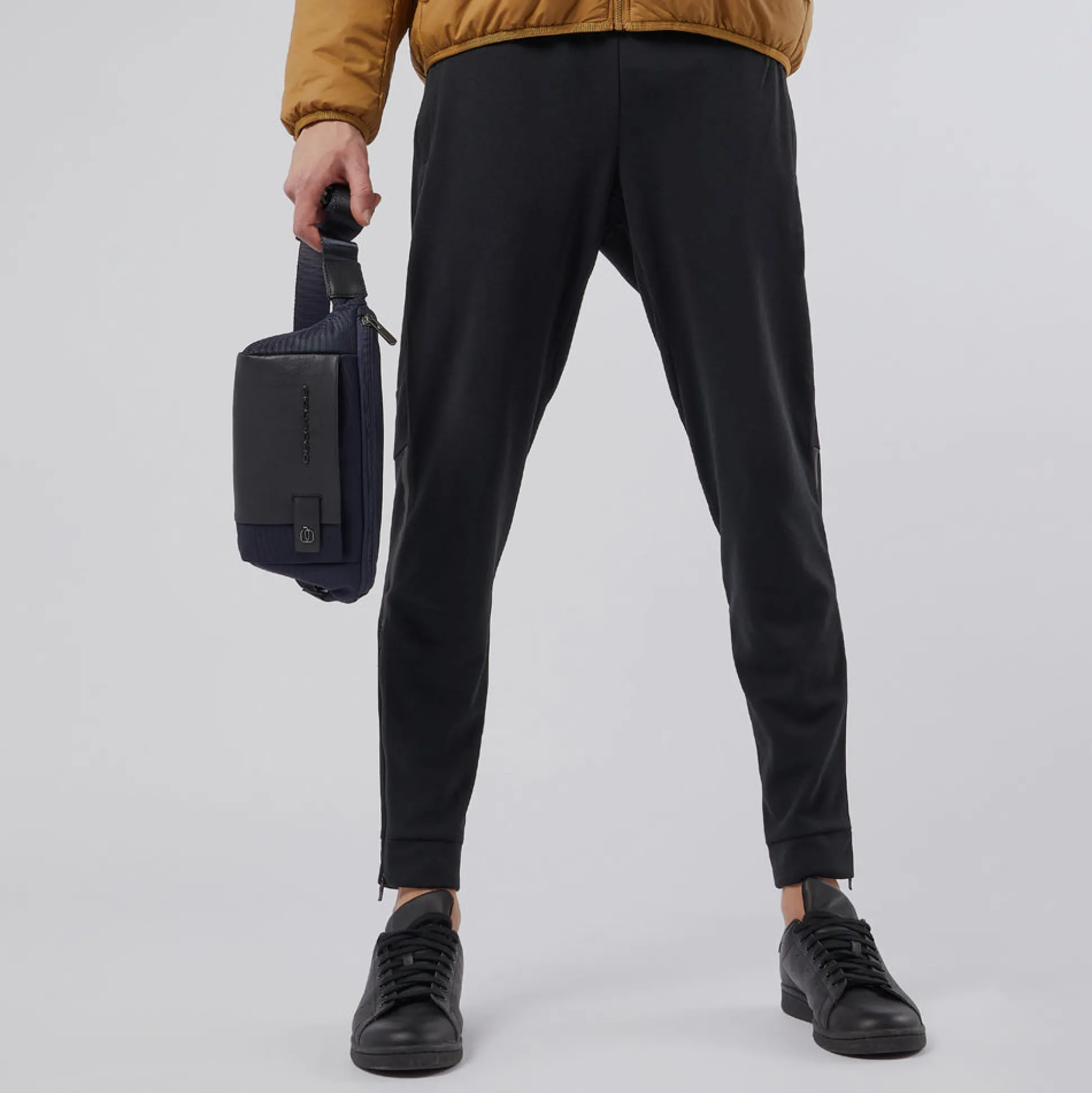 Sac banane en tissu recyclé et cuir