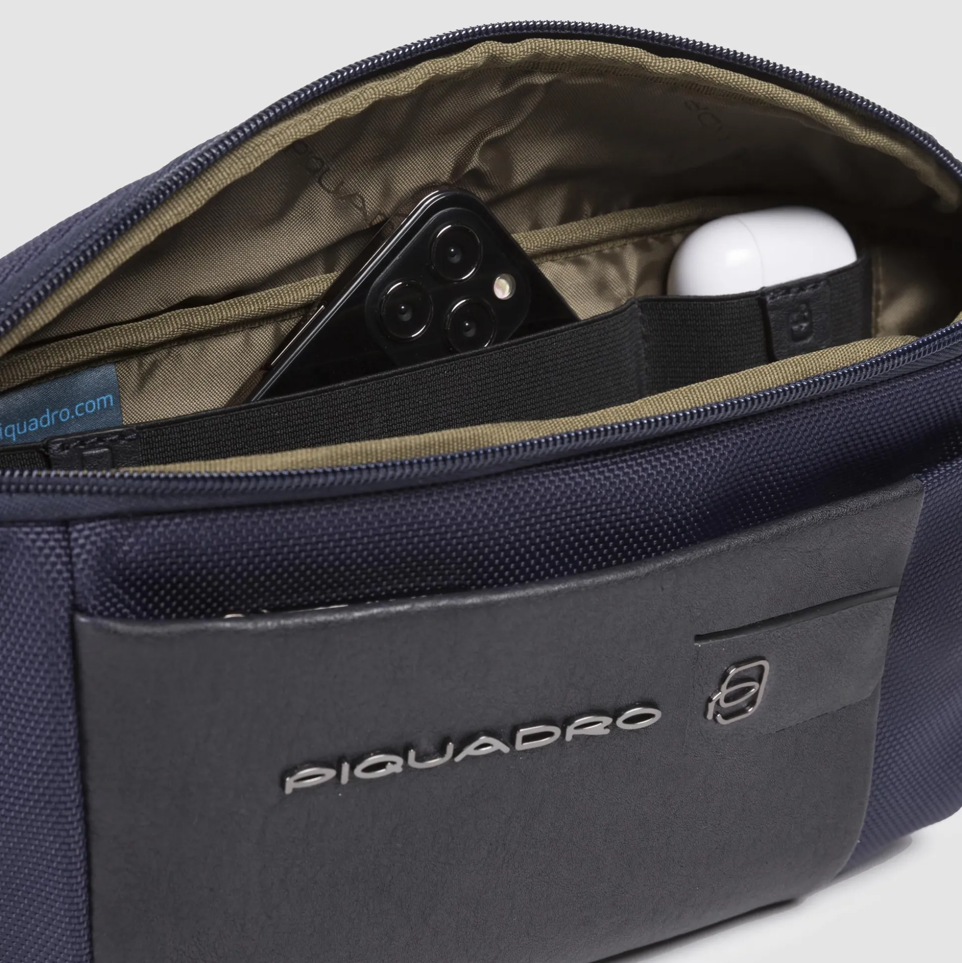 Sac banane en tissu recyclé et cuir