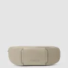 Sac banane femme en tissu recyclé et cuir