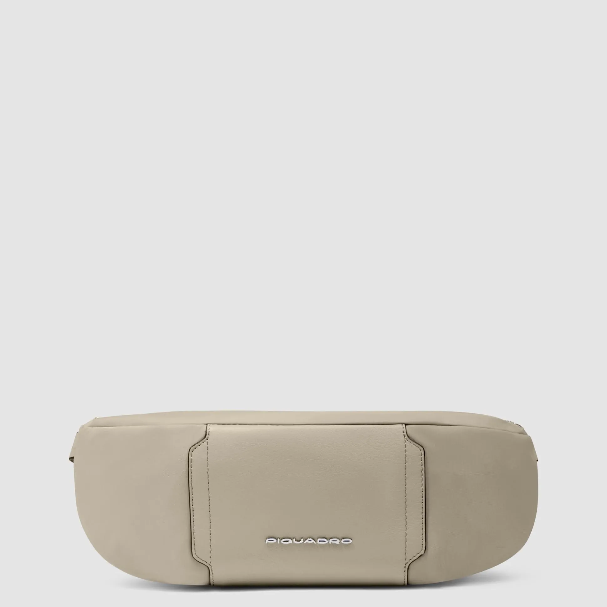 Sac banane femme en tissu recyclé et cuir