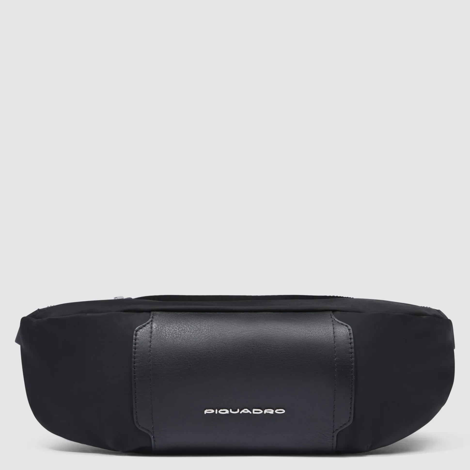 Sac banane femme en tissu recyclé et cuir