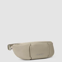Sac banane femme en tissu recyclé et cuir