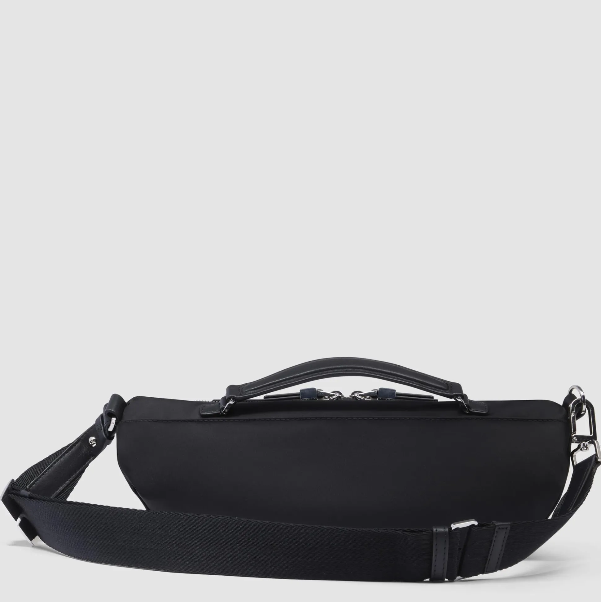 Sac banane femme en tissu recyclé et cuir