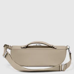 Sac banane femme en tissu recyclé et cuir
