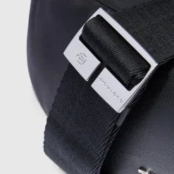Sac banane femme en tissu recyclé et cuir