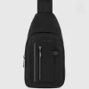 Sac de poitrine en tissu recyclé avec lumière LED
