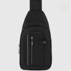 Sac de poitrine en tissu recyclé avec lumière LED