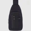 Sac de poitrine en tissu recyclé avec lumière LED