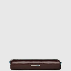 Trousse à stylos en cuir