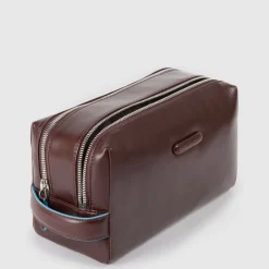 Trousse de toilette en cuir